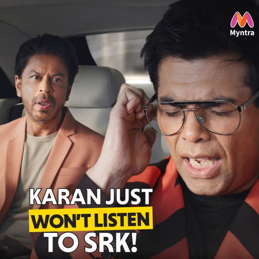 SRK and Karan Johar reunite for a new Myntra ad with an unexpected ...
