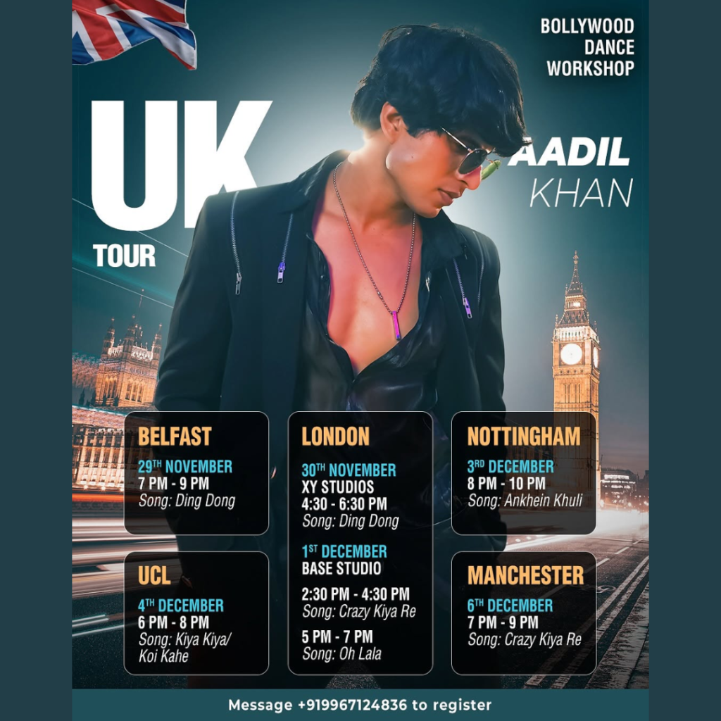 Aadil Khan announces his UK and Paris dance tour in collaboration with ...