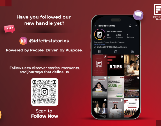 IDFC FIRST Stories Instagram page showcasing employee stories, CSR initiatives, workplace culture, and customer experiences at IDFC FIRST Bank.